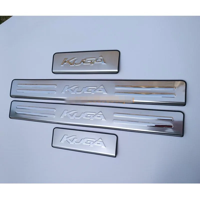 Car accessories Stainless Steel Side Door Scuff Plate Sill Trim Fit For Ford Kuga Escape 2013 2014 2015 2016 2017 2018 | Автомобили и