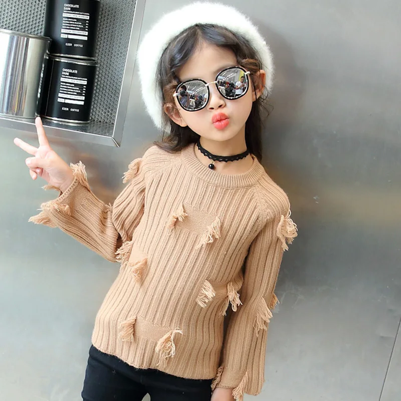 Новый осенне-зимний свитер для маленьких девочек коллекция 2019 года одежда