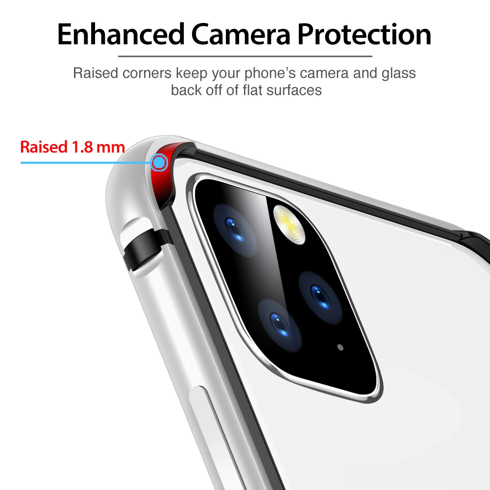ESR металлический бампер чехол для телефона для iPhone 11 Pro Max, брендовый защитный чехол с мягкой внутренней рамкой, чехол для iPhone 11 11 Pro
