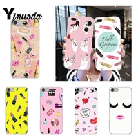 yinuoda makeup perfume lipstick make up phone case fundas coque for iphone 12 8 7 6 x xs max 6s plus xr 11 12 11pro max 5 5s se