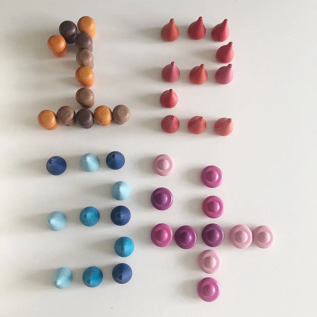 

324 x деревянная сортировка, штабелирование, образовательные строительные блоки, кирпичи, головоломки, игрушки