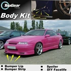 Дефлектор губ на бампер для Opel Calibra, юбка переднего спойлера ДЛЯ TopGear Friends для тюнинга автомобилякомплекта полос кузова