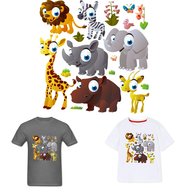 

Giraffe Patch Iron-on Transfers for Clothing Thermoadhesive Patches Diy Thermal Stickers on Clothes Animals Applique for T Shirt