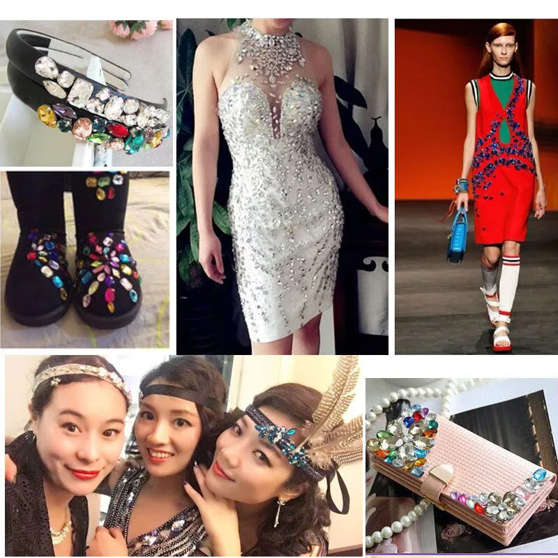 Стразы Lucia Crafts 2/3/4/5/6 мм с плоской задней стороной железные стразы из хрустального
