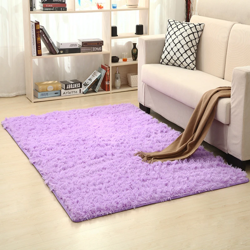 

Soft Carpet Bedroom for Home Living Room Entrance Center Rug Around Floor Mat Office Chair Shaggy Long Hair Nordic Room Decor