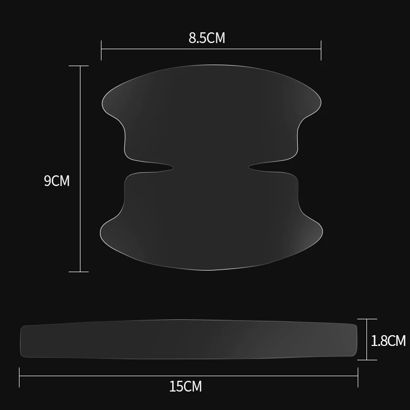 Для Toyota Corolla Yaris Rav4 Avensis Auris Camry C-hr 86 Prius 8pcs PVC Пленка-защита для ручки двери автомобиля от царапин.