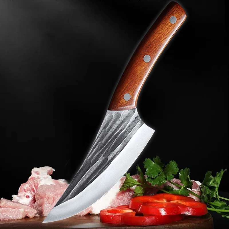 Кованый кухонный нож шеф-повар из нержавеющей стали резец для мяса шеф-повара