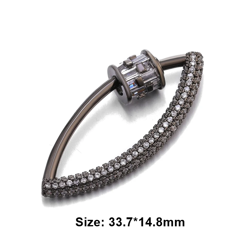 Metal Black Juya DIY застежки для ювелирных изделий, принадлежности, Застежка ручной работы, застежка для лобстера, аксессуары для роскошного рукоделия, бисероплетение, изготовление ювелирных изделий - Цвет: Metal Black