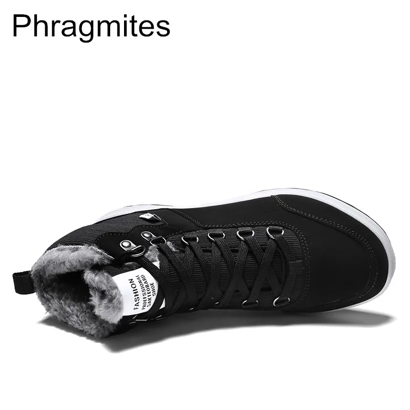 Phragmites/Новое поступление; модные мужские зимние ботинки из искусственной кожи; водонепроницаемые ботильоны; обувь на плоской подошве; зимние ботинки; уличные ботинки-дезерты