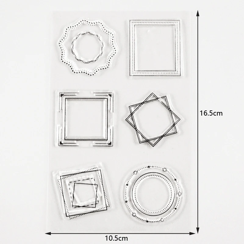 Diy силиконовые штампы для скрапбукинга фоторамка ремесленные штампы круглые штампы
