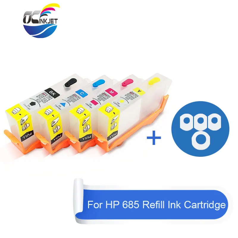OCINKJET для HP 685 XL многоразовый чернильный картридж принтера Deskjet 3525 5525 4615 4625 6525 с
