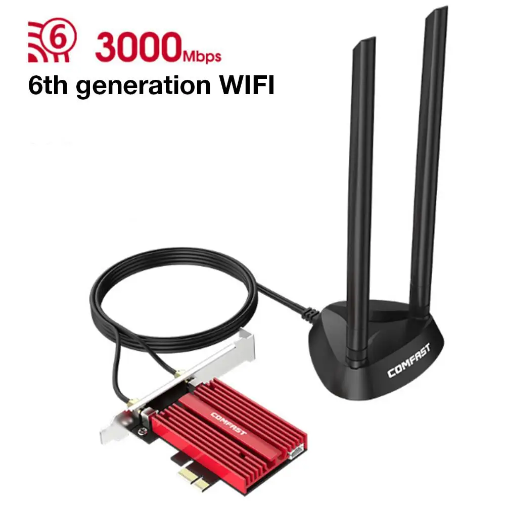 

Wi-Fi-адаптер TP-Link AX200 Plus, PCI-e, Bluetooth 5,0, 802.11AX, Двухдиапазонные Беспроводные адаптеры для Windows 10 (64 бит), 5,0, 2,4 ГГц, 5 ГГц