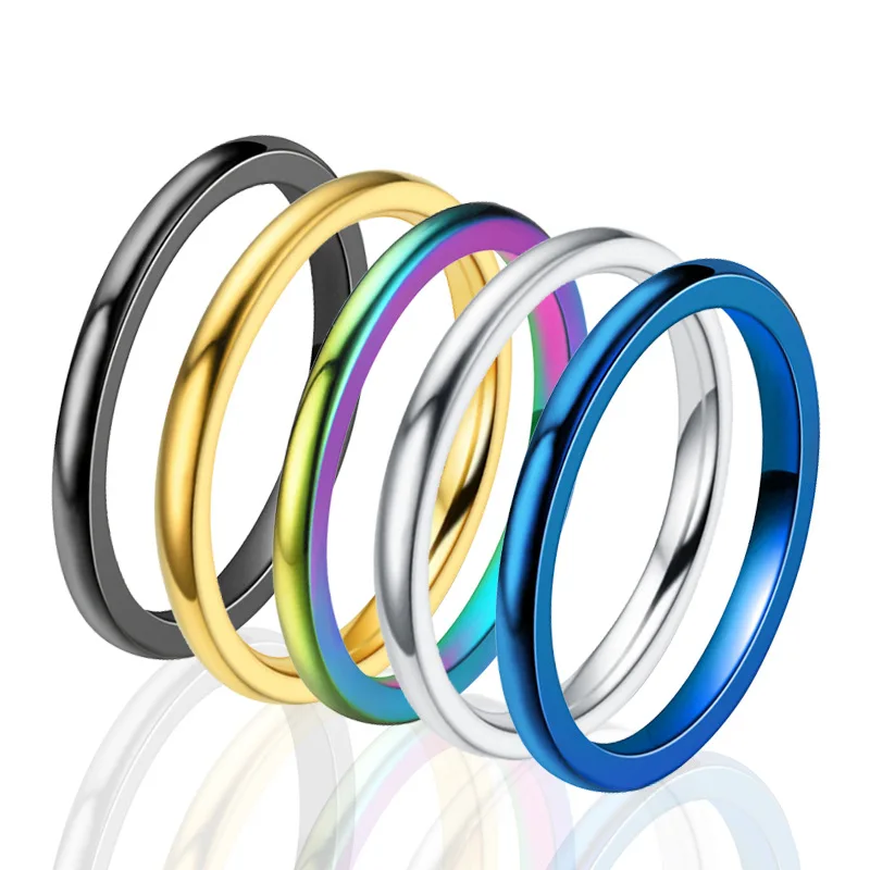 Женское Обручальное кольцо из нержавеющей стали размер 5 11 2 мм|Кольца для