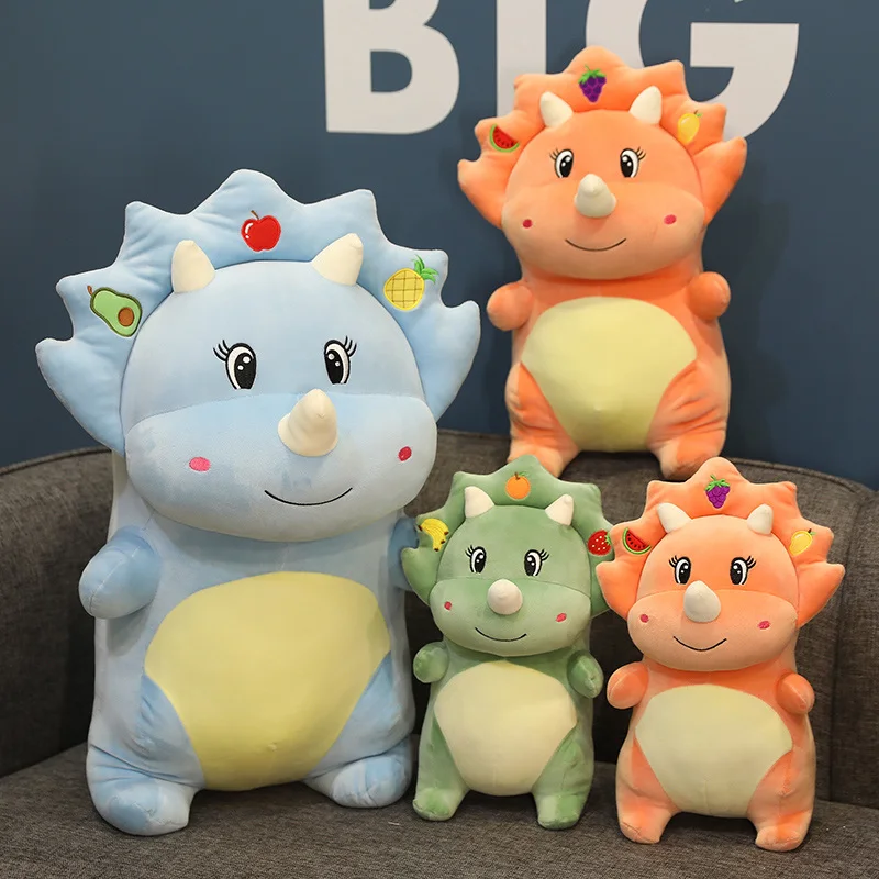 

30/40/55cm Creative Big Plush Soft Triceratops Stegosaurus Plush Toy Dinosaur Doll Stuffed Toy Kids Dinosaurs Toy Birthday Gifts