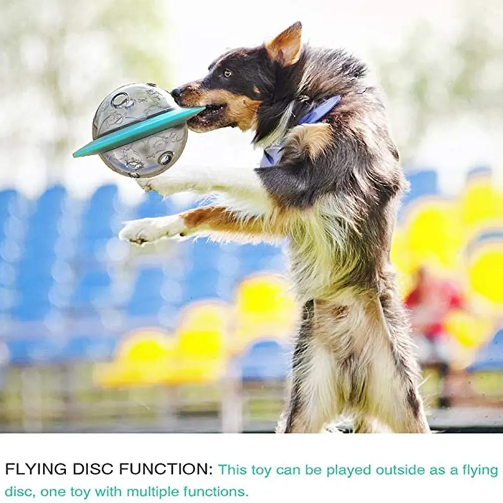 

Pet Supplies Bite-resistant Dog Toy Flying Disc Food Container Flying Saucer Toy & Bowl Leaking Ball Dog cat Supplies