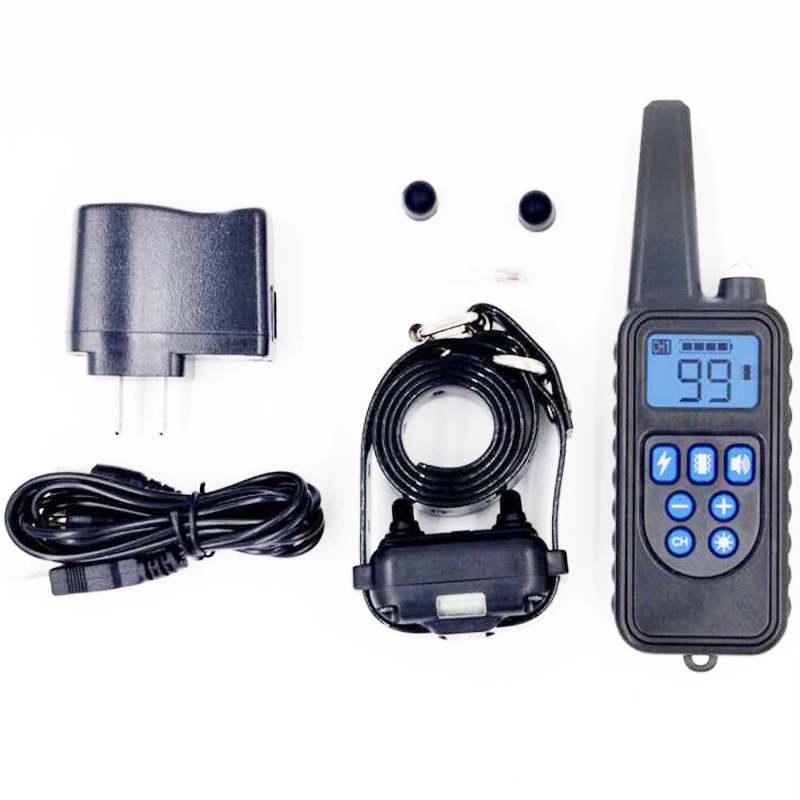 Водонепроницаемый ошейник для дрессировки собак электрошоковый перезаряжаемый