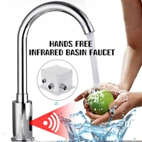 touchless bathroom basin sink faucet touchless automatic touch free water saving sensor deck mount sense water tap
