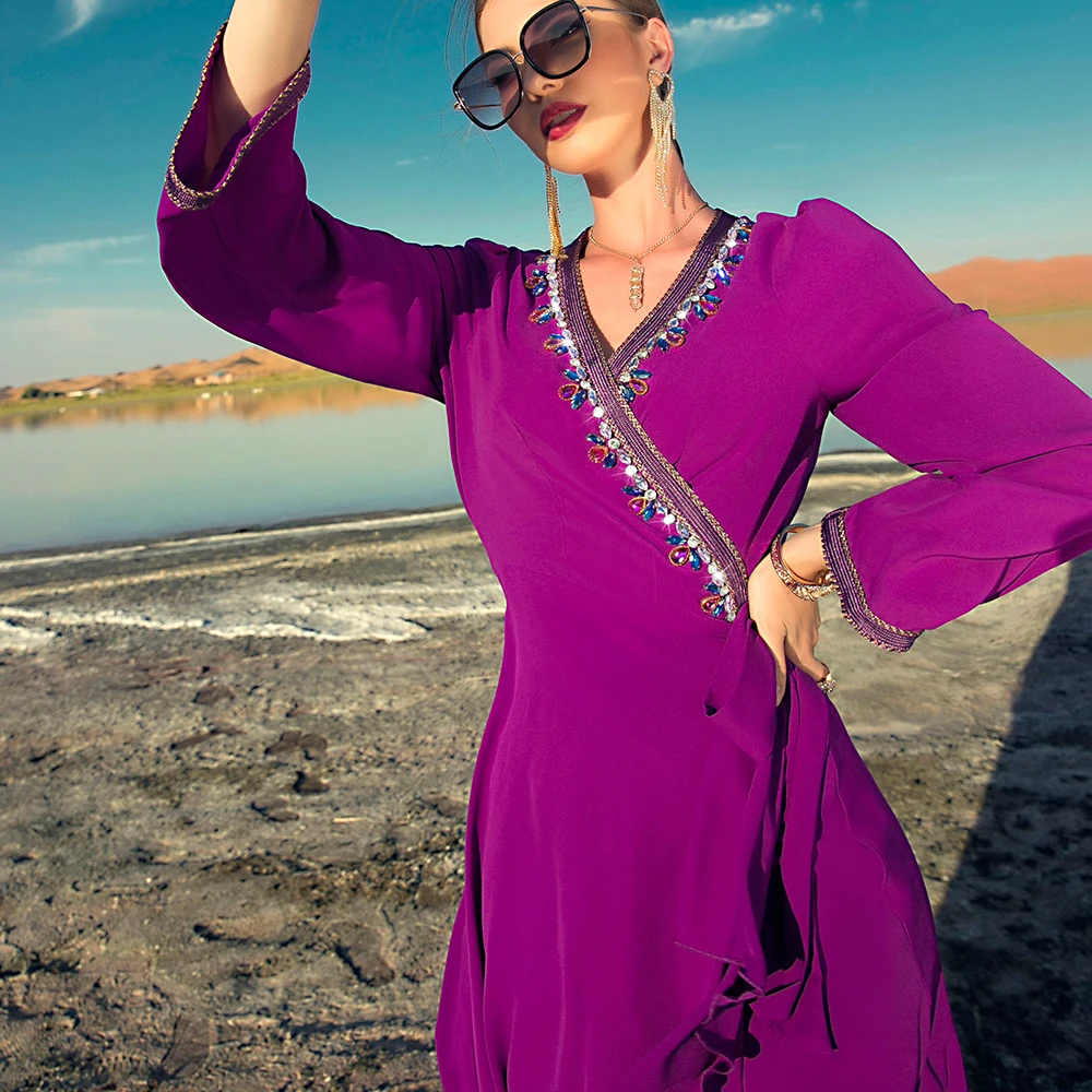 Ramadan Eid Mubarak Abaya Dubai Turkey Islam Muslim Evening Party Long Dress Pakistani Clothes For Women Caftan Robe Musulmane