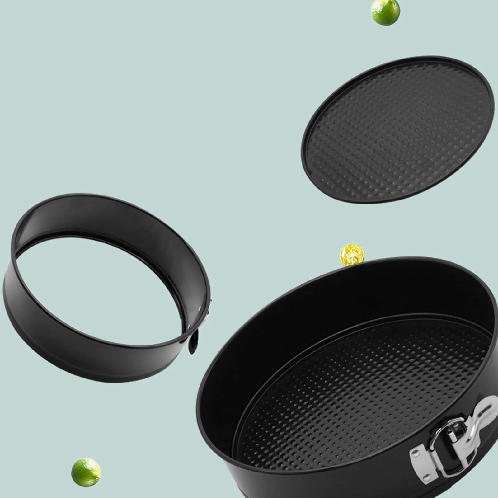 4Pieces 11x5cm Non Stick Cake Mold Baking Pan Tray Spring Form Round Bakeware Set Dishes Springform Pans For Home #41 |