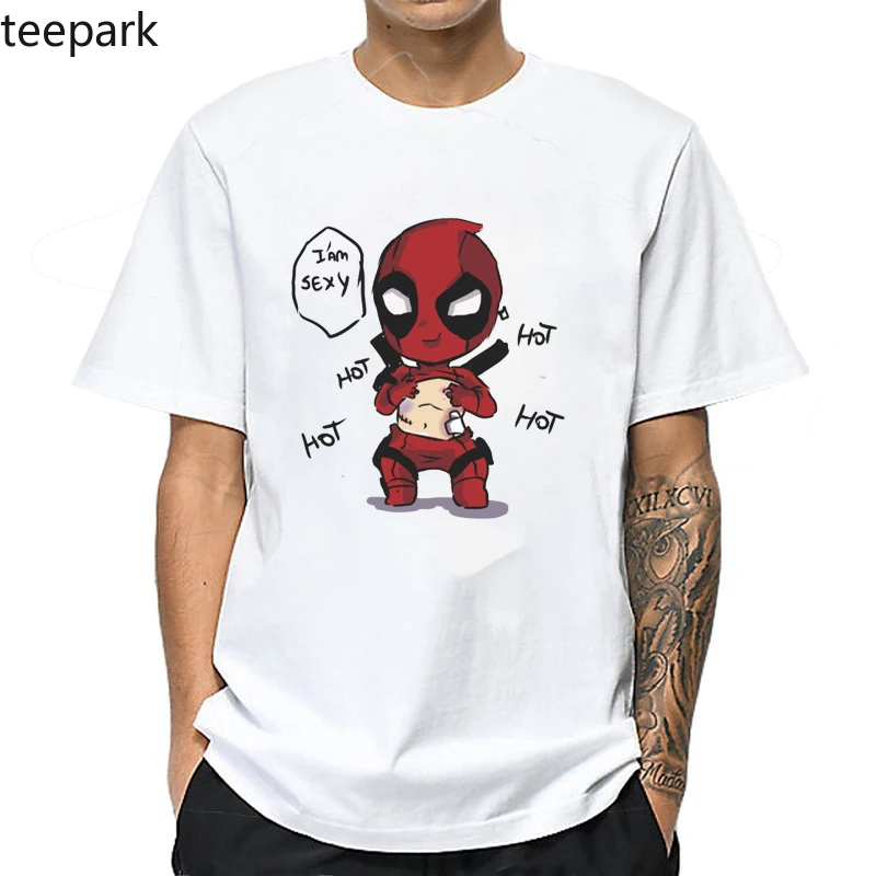 Дэдпул фильм Harajuku футболка мужская забавная Летняя Повседневная мужские