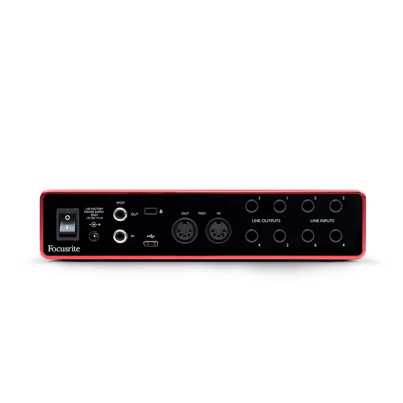 Обновленный Focusrite Scarlett 8i6 3rd Gen. 8 в/6 выход Внешний USB Запись Звуковая карта аранжировщик электрогитара аудио интерфейс