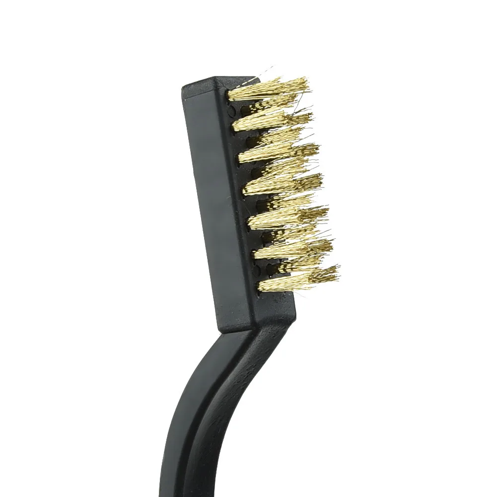 

12 Pcs Wire Brush Mini Micro Small Steel Brass DIY Paint Rust Remover Removal Metal Anti-rust And Durable