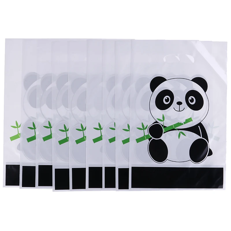 

20pcs Kawaii Panda Cartoon Biscuit Bag Plastic Candy Cookie Food Cake Bags Box Gift Packaging Bag Wedding Party Decor Supply