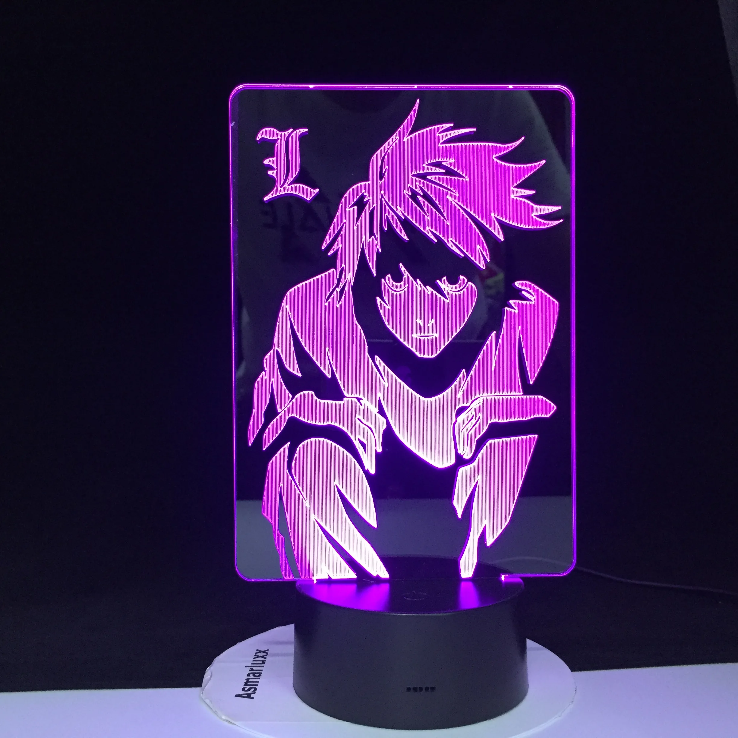 3D Led Наруто лампа Саске фото мультфильм человек Ночник светильник для детей декор