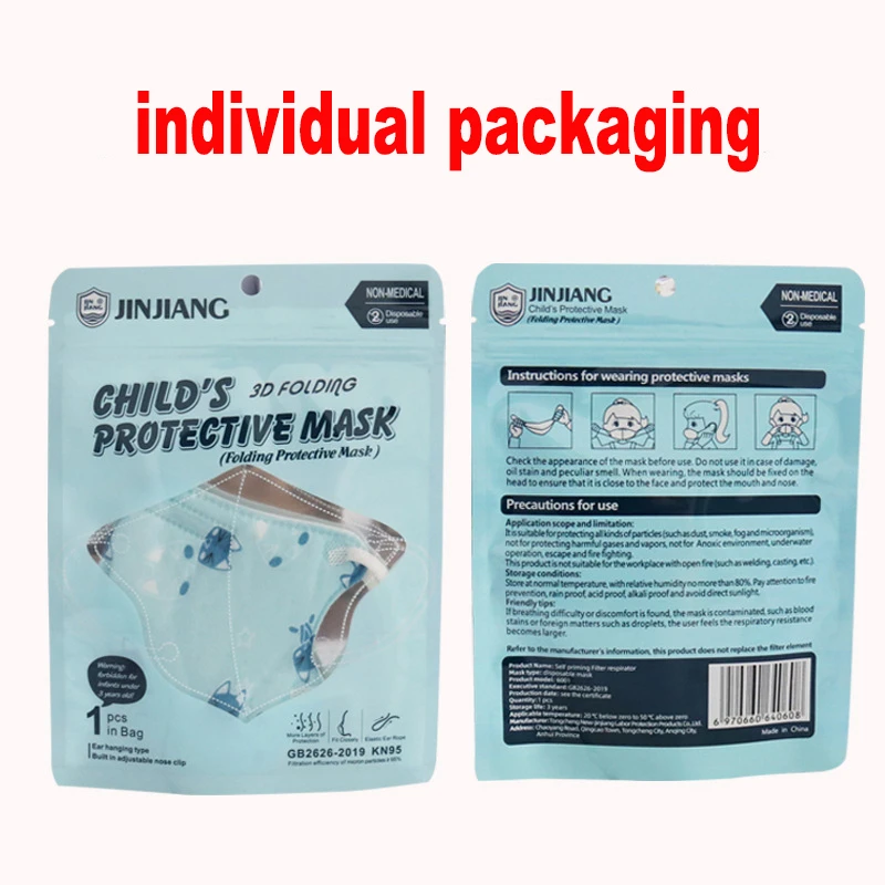 

FFP2 KN95 5 Layers Kids Mascarillas Face Mask for 3-12 Child Valved Filter Respirator Protective KN95 Childrens Masks Dustproof