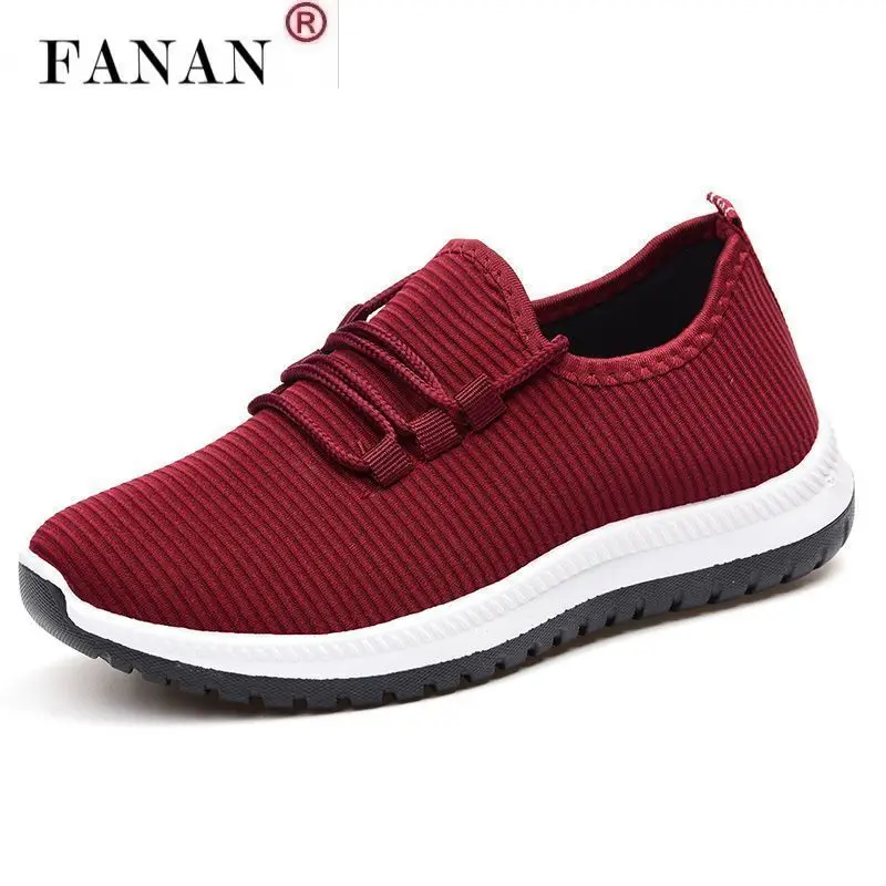 

Women's Shoes 2021 Breathable Tennis Shoes Fashion Lightweight Walking Sneakers Spring New Women Flat Casual Shoes Plus Size 44