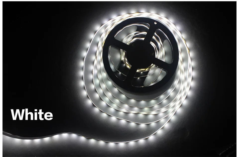 5 метров 300Led Нет RGB светлая светодиодная полоса Водонепроницаемая 5050 2835 DC12V 60 светодиодов/м гибкая лента белый/теплый белый лента/RGB лента