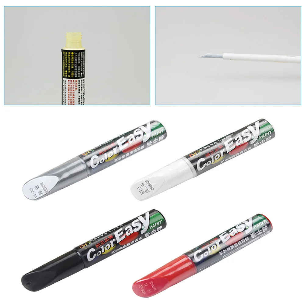 

4 типа автомобильной краски, ручка для ремонта царапин, ручка для рисования, маркер, ручка, кисть для рисования, уход за шинами автомобиля