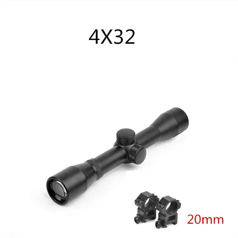 4X32 20mm 4X32 мм 3-9X40 мм прицел оптический прицел Снайпер олень охотничьи прицелы прицел с 11 мм или 20 мм рейку - Цвет: 4X32 20mm