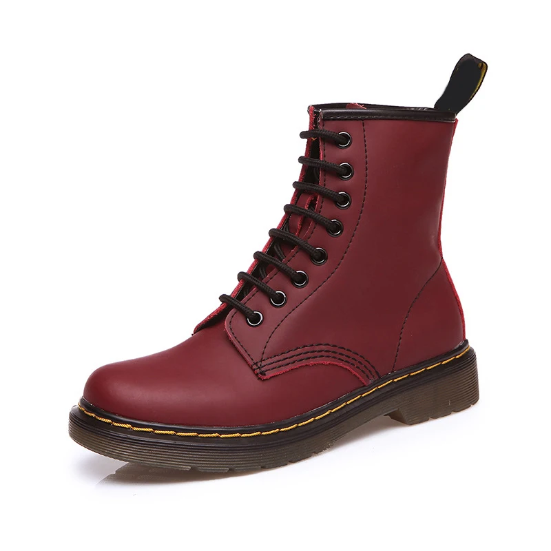 Женские зимние мотоциклетные ботинки на платформе 10 пар Ботинки martin в уличном