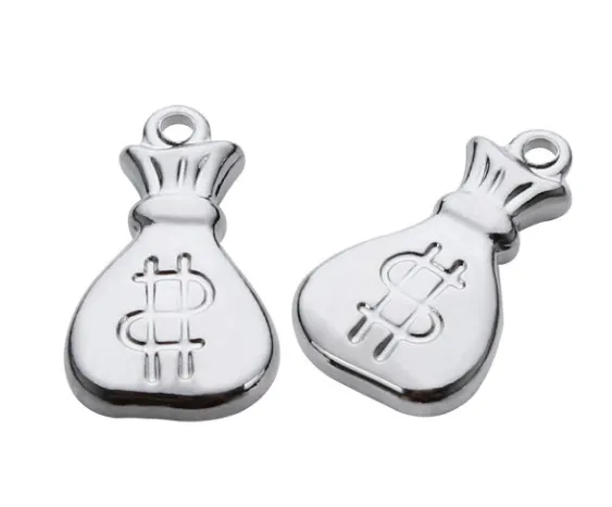 

10pcs/lot 10*17mm stainless steel Purse accessories Connector Metal Alloy Pendant For DIY bracelet Jewelry Making fstg3