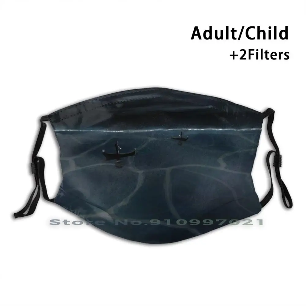 

Sailing Into The Unknown Dustproof Non - Disposable Mouth Face Mask Pm2.5 Filters For Child Adult Couple Boat Dark Ocean Sail