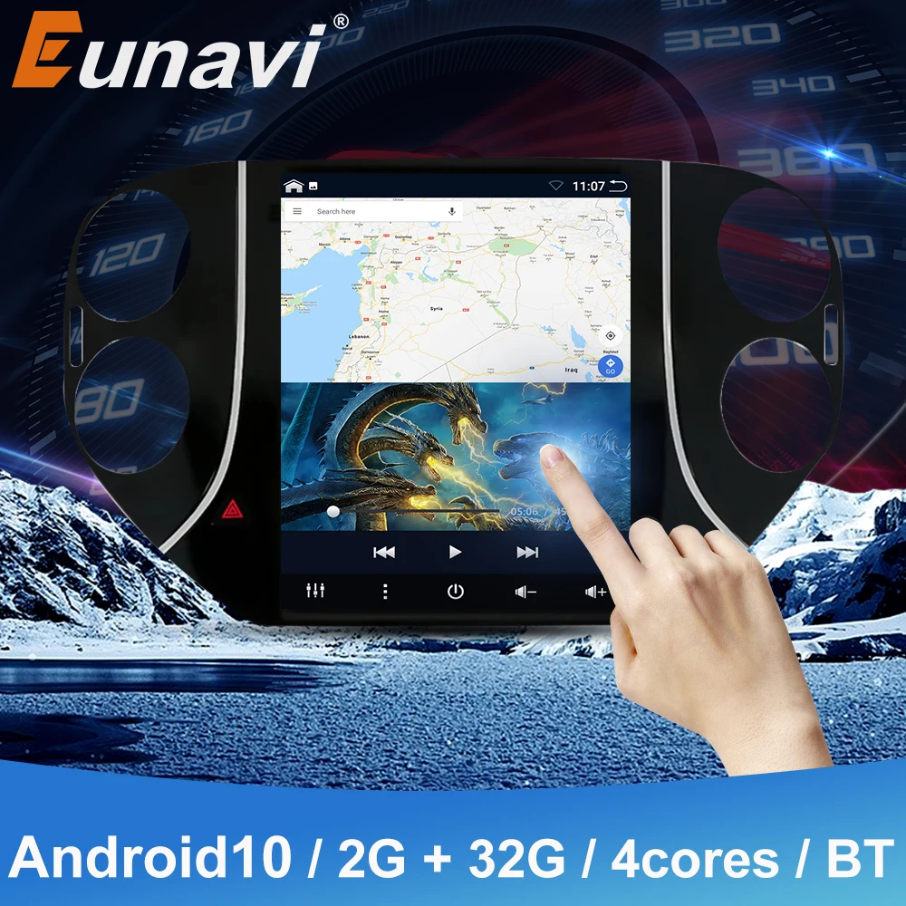 Автомагнитола Eunavi 2 Din Android для Volkswagen VW Tiguan 1 NF 2006-2016 мультимедийный видеоплеер