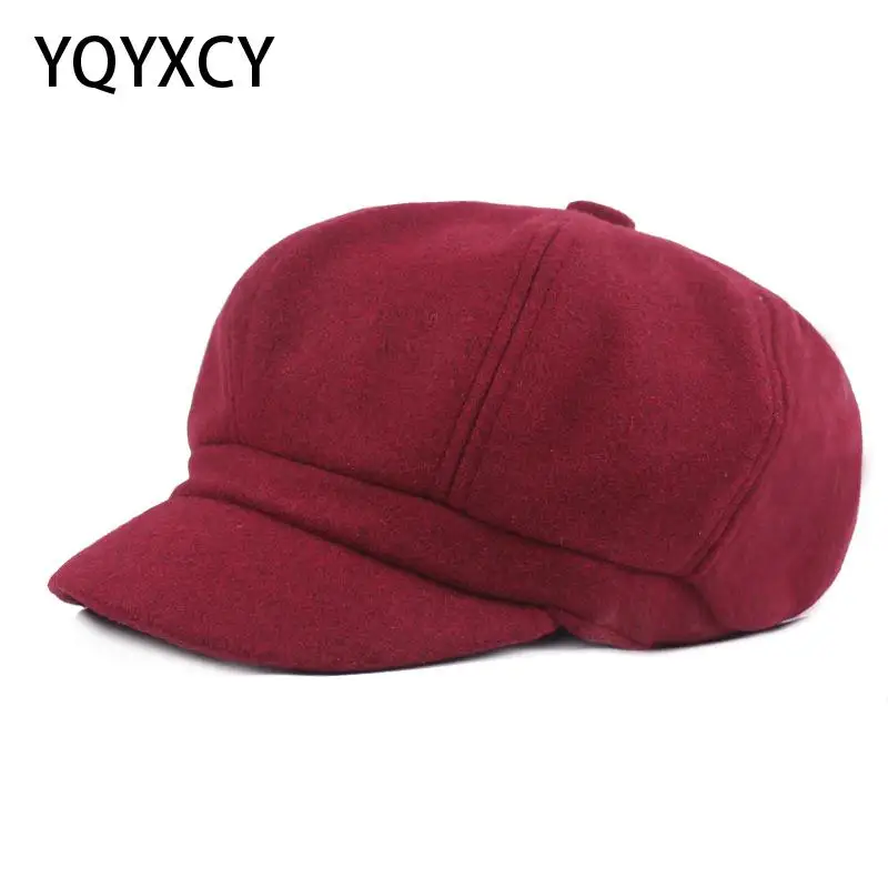 

Women Beret Winter Hats For Women Octagonal Cap Painter Hat Men Beret Newsboy Cap Hat Female Vintage Flat Cap Boinas Gorras