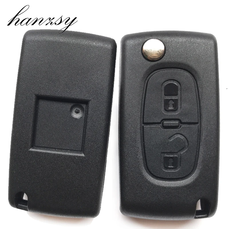 Чехол с 2 кнопками для дистанционного ключа Peugeot 308 307 407 107 Citroen C3 C5 C8 Xsara Picasso