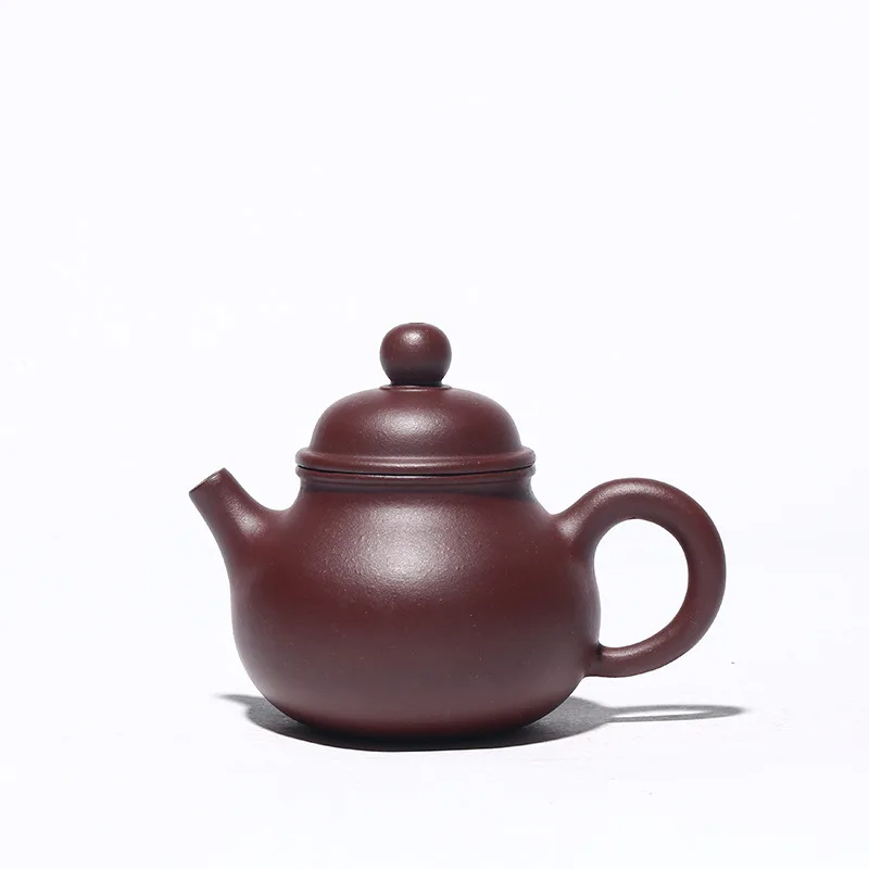 

Yixing purple clay teapot handicraft raw material purple clay sketch Rongtian teapot kungfu tea set gift