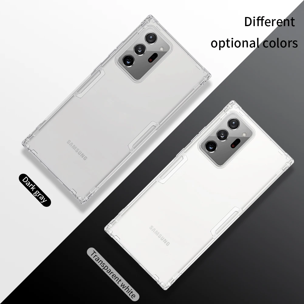 

TPU Case for Samsung Galaxy Note 20 Ultra NILLKIN Nature Transparent Silicone Soft Back Cover for Samsung Galaxy Note 20 Ultra