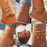 if you bohemian beads anklets for women boho colorful stone crystal shell anklet 2020 ankle bracelet on leg anklet jewellery