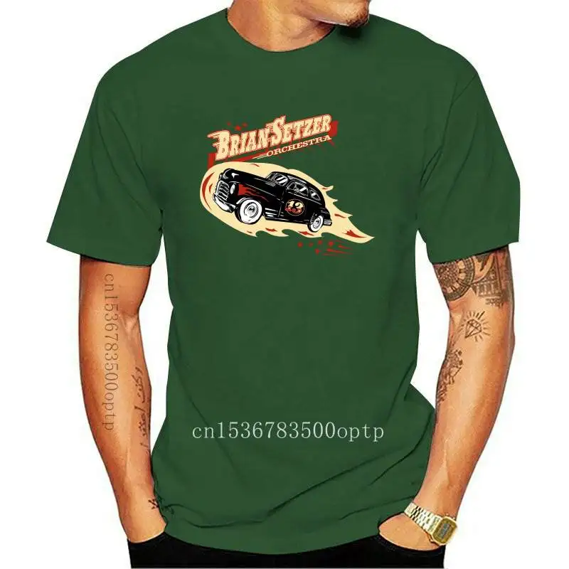 

New Men T shirt 2021 Brian Setzer Stray Cats Fashion Casual Short Sleeve T Shirt funny t-shirt novelty tshirt women1