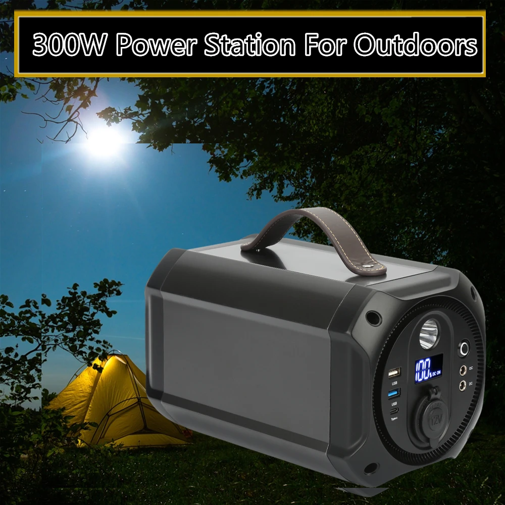 

GKFLY 300W Emergency Power Bank 110V/220V Portable Generator 75000mAh Power Station Pure Sine Wave for Outdoors Camping Travel