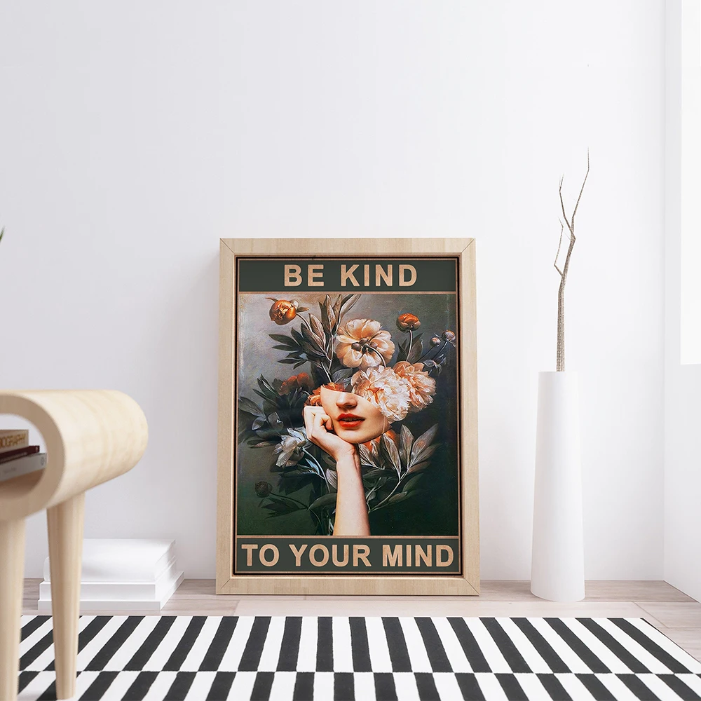 Beauty Lady Pictures Floral Canvas Painting Poster Garden Art Vintage Wall Gift Idea Decor For Bedroom Living Room | Дом и сад