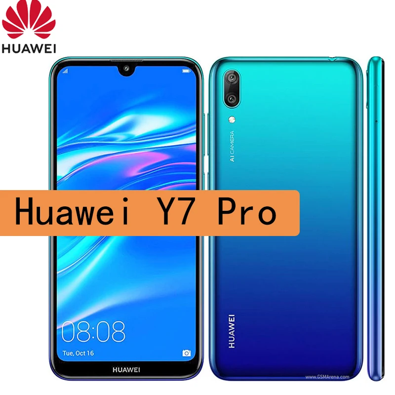 Huawei y7 pro 2019 4 Гб оперативной памяти 64 встроенной процессор Snapdragon 450 мобильный
