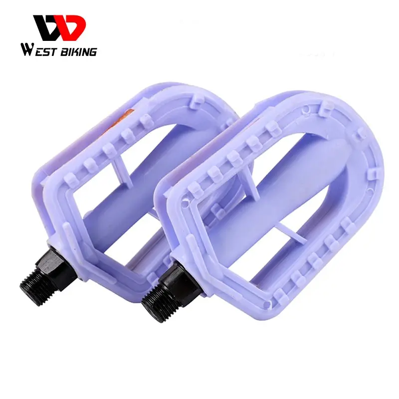 

WEST BIKING Anti-Slip Children Kid Bicycle Lightweight Kids' Bikes Pedal 12MM Hard Plastic Footrest Cycling Pedsl