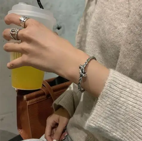 30% посеребренный Модный женский браслет с узлом и крестом акция ювелирные