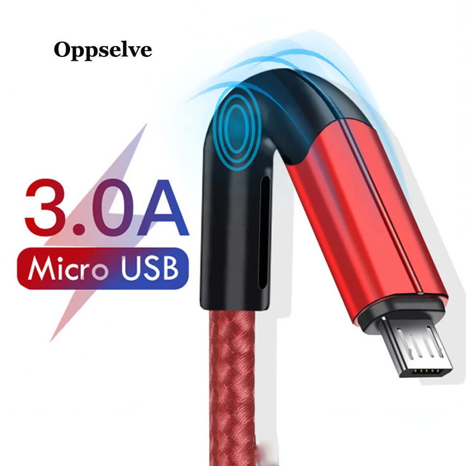 Кабель Micro USB 3A для быстрой зарядки зарядный кабель Samsung J4 J5 J6 J7 Xiaomi Redmi Note 5 4 Huawei