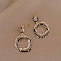 square earrings korean earrings dangle earrings fashion party luxury accessories sexy korean girl jewelry for woman wholesale